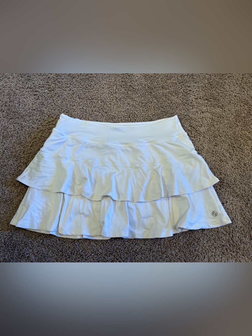Lija White‎ Tiered Pleated Tennis Skirt